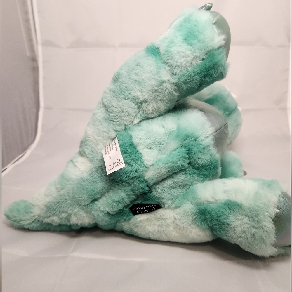 12" FAO Schwarz Glow Brights LED with Sound Dinosaur Toy Plush - Picture 6 of 15